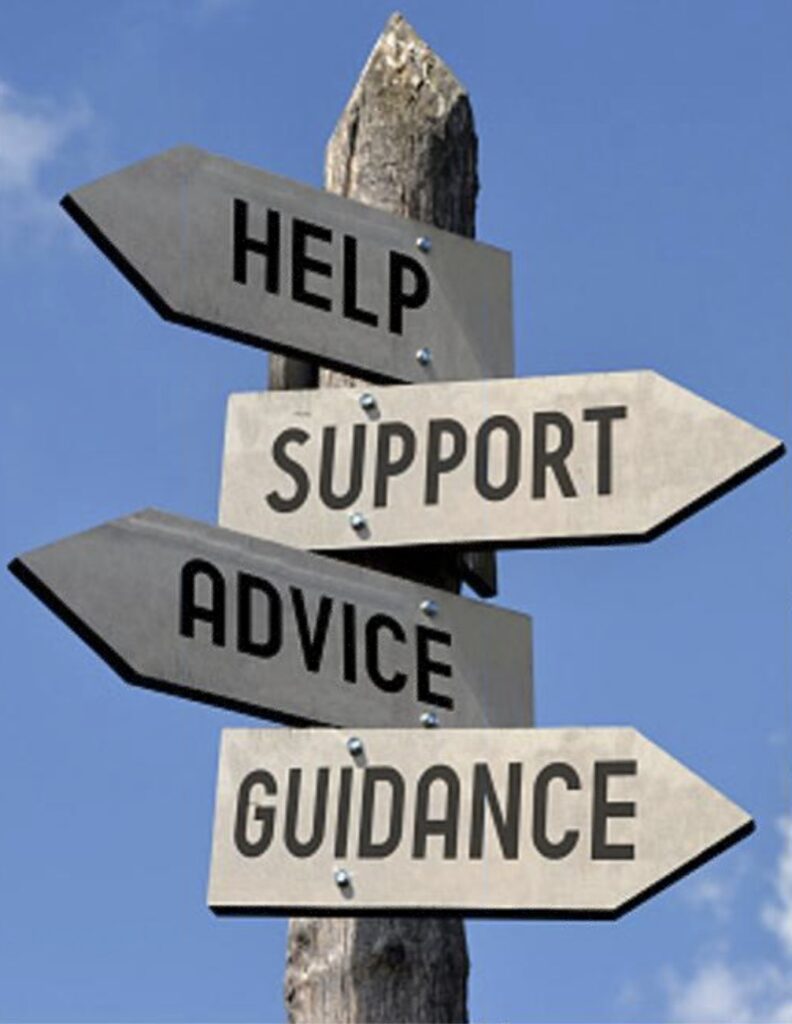 Help,Suport,Advice,Guidance Sign