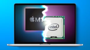 Intel vs. M1 Mac laptop